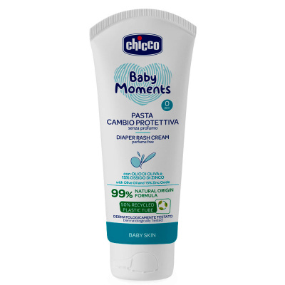 Детский крем Baby Moments от опрелостей под подгузник Chicco 00012114000000 1